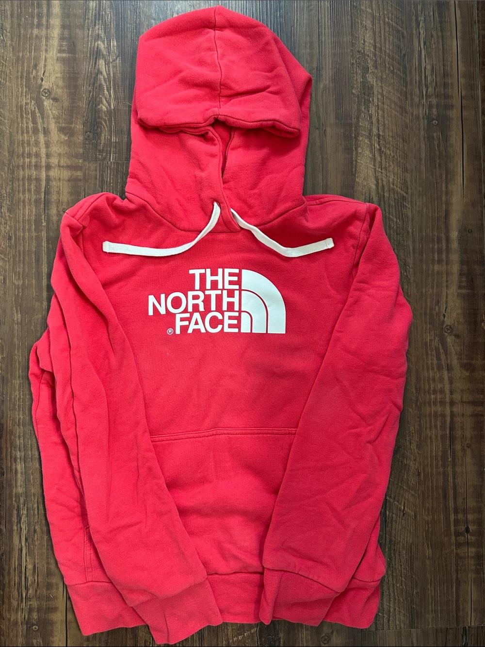 Women’s The North Face Size Medium Pink/Red Logo Hoodie